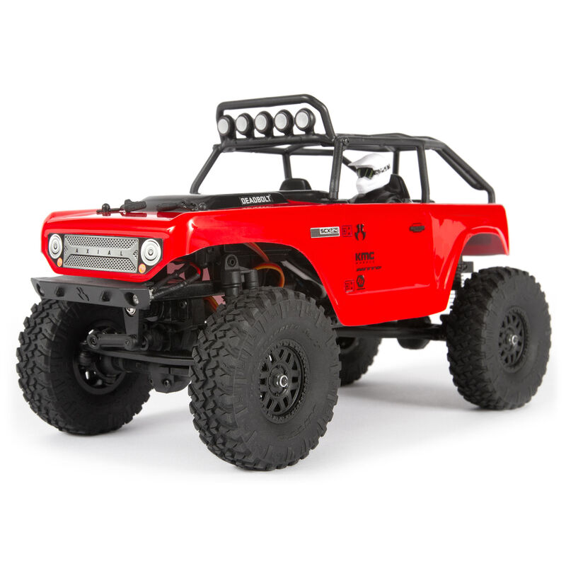 Axial 1/24 SCX24 Deadbolt 4WD Rock Crawler Brushed RTR Red
